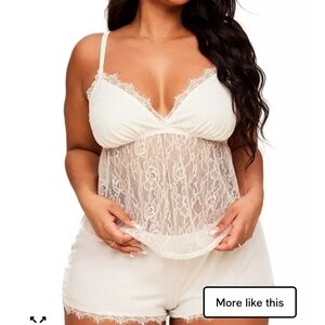 Adore Me White Sleep Lingerie Set